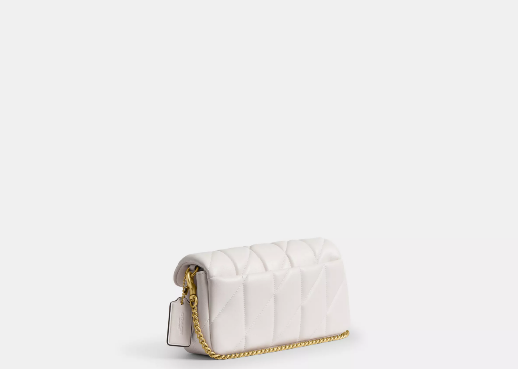 Coach Tabby Chain Crossbody Bag 19 With Quilting Brass/Ash 5