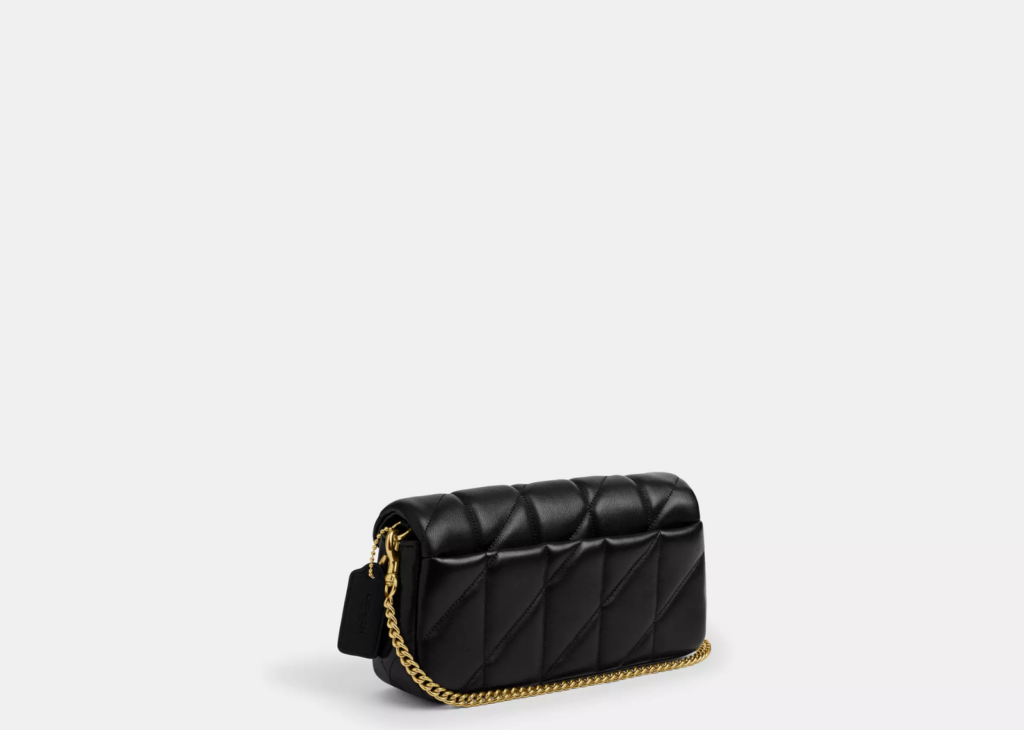 Coach Tabby Chain Crossbody Bag 19 With Quilting Brass/Black 5