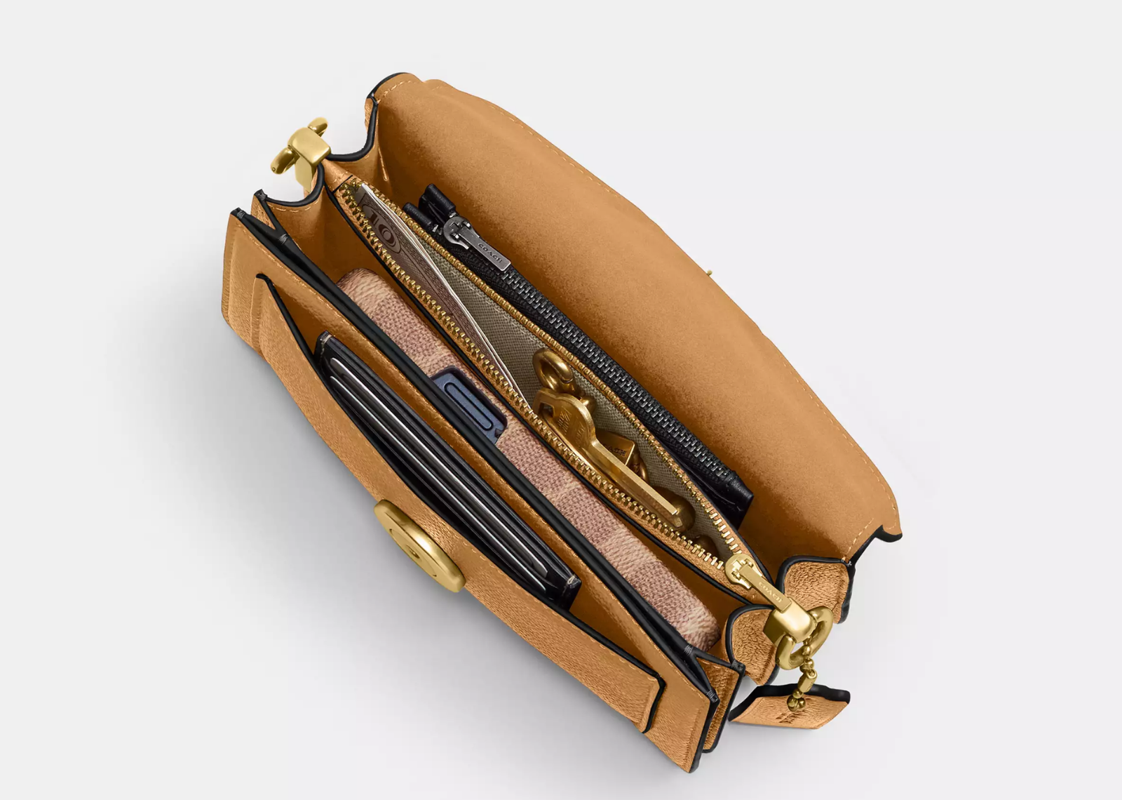 Coach Tabby Shoulder Bag 20 Brass/Biscuit 3