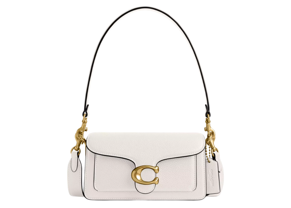 Coach Tabby Shoulder Bag 20 Brass/Chalk 6