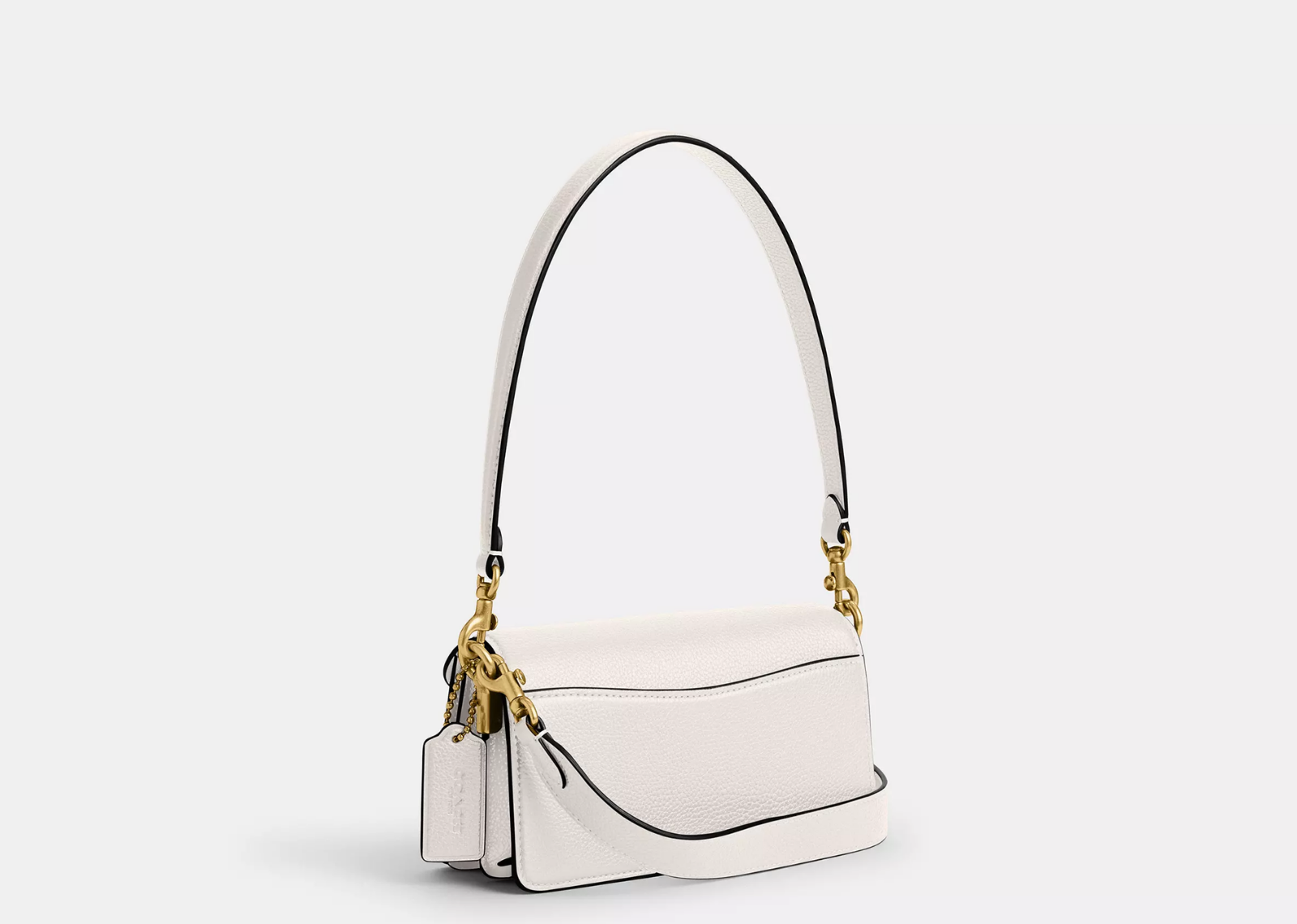 Coach Tabby Shoulder Bag 20 Brass/Chalk 2