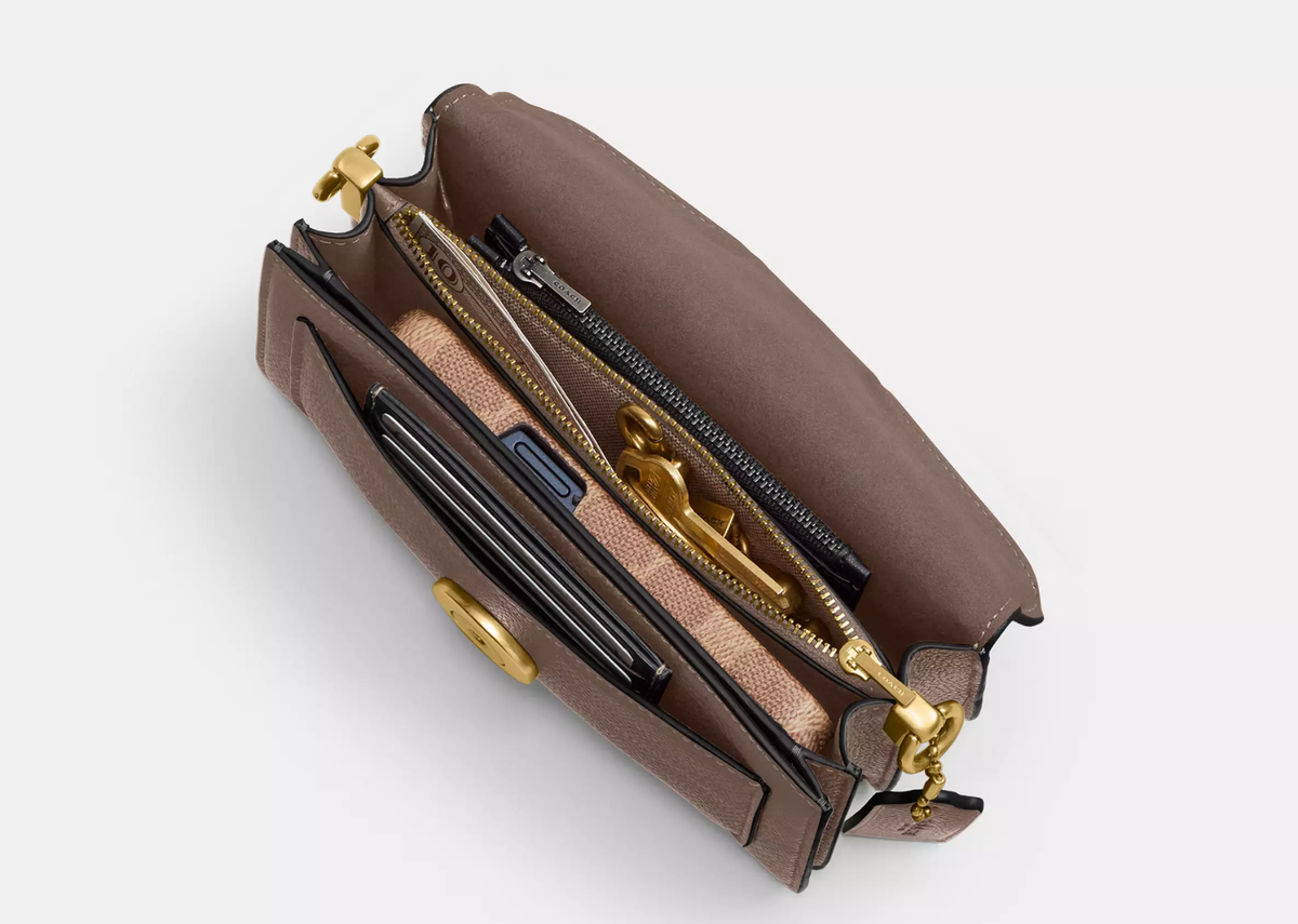 Coach Tabby Shoulder Bag 20 Brass/Dark Stone 4