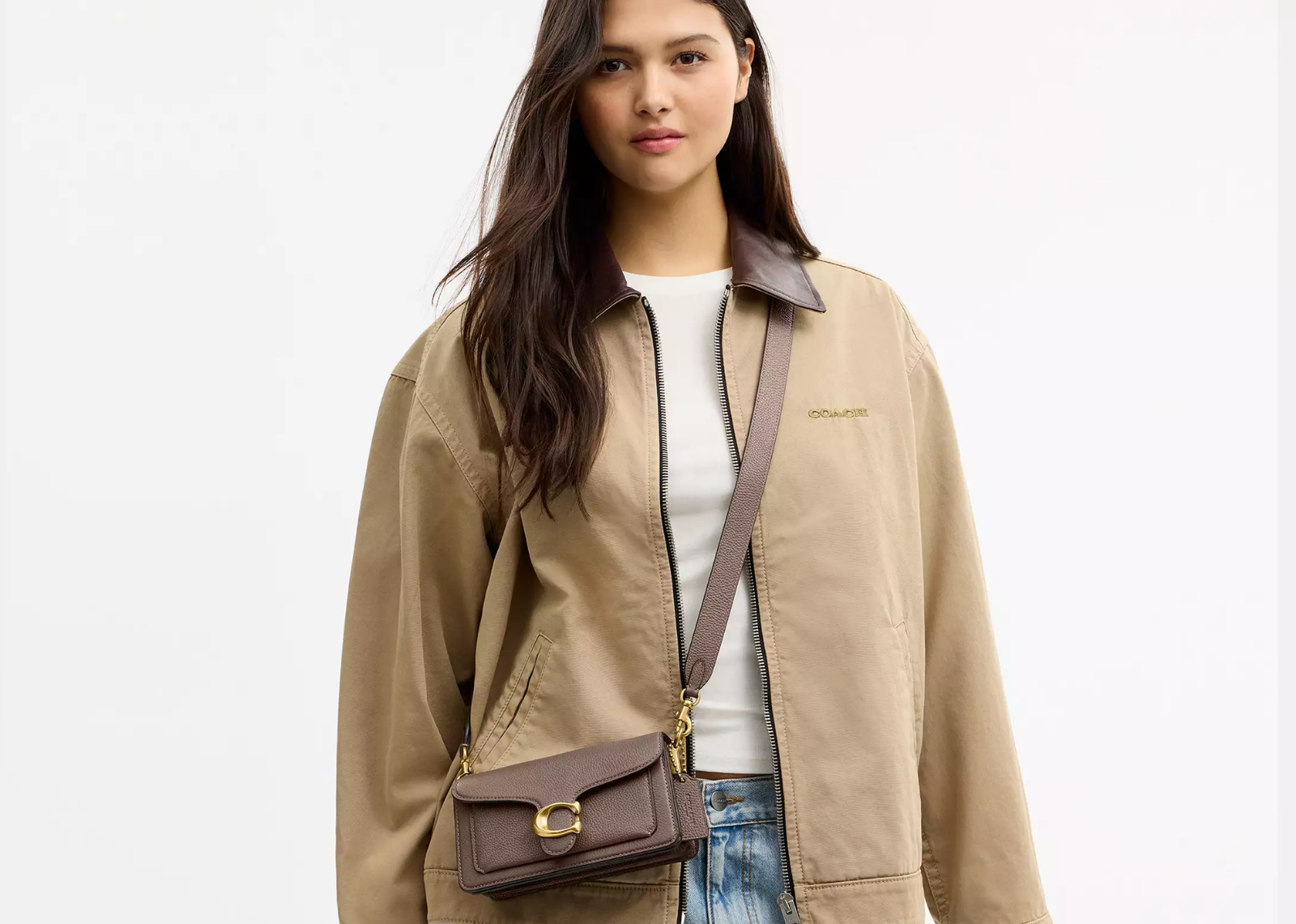 Coach Tabby Shoulder Bag 20 Brass/Dark Stone 5