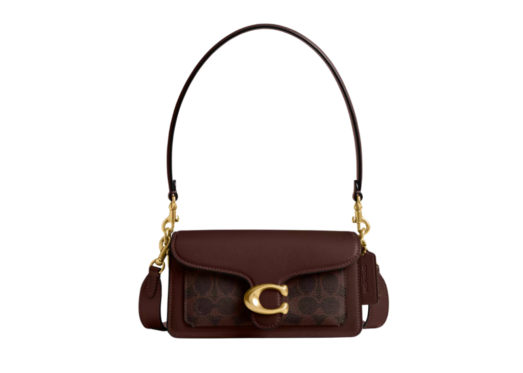 Coach Tabby Shoulder Bag 20 In Signature Canvas Brass/Maple 4