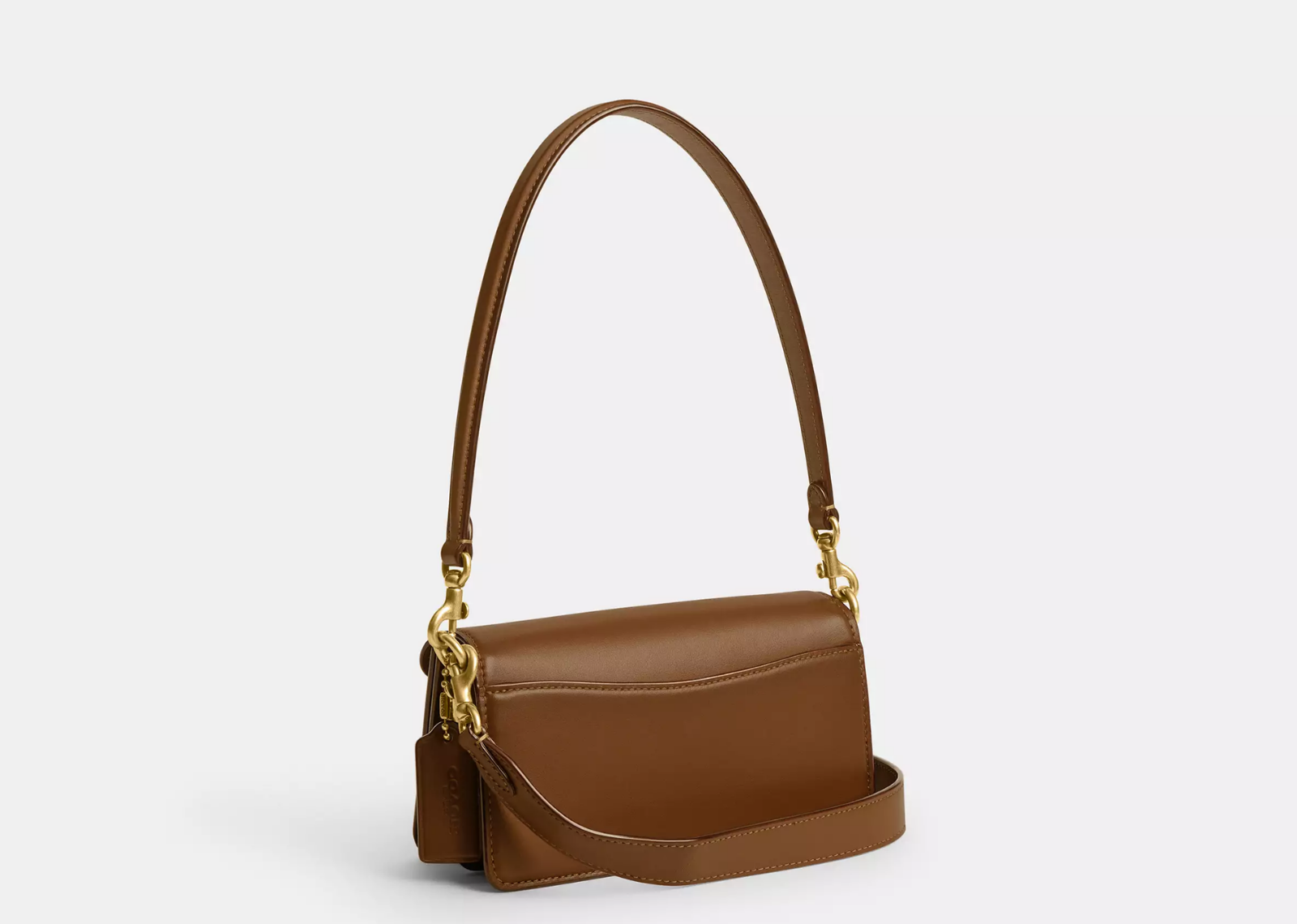 Coach Tabby Shoulder Bag 20 In Signature Canvas Brass/Tan Brown 2