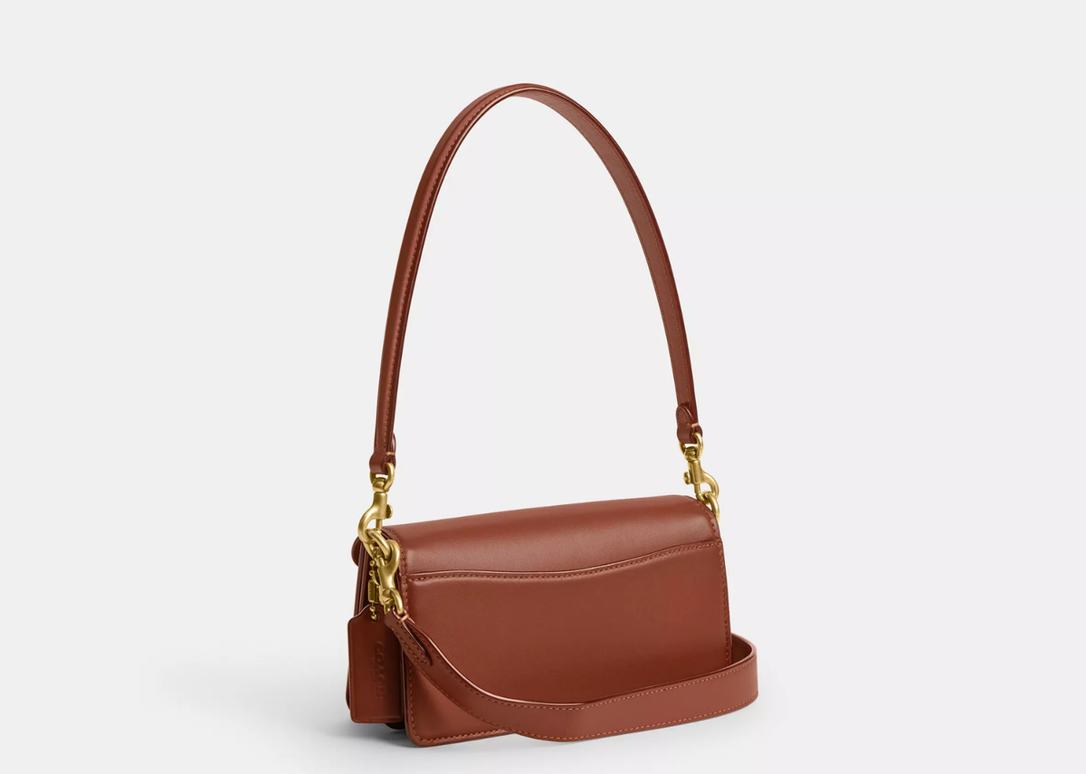 Coach Tabby Shoulder Bag 20 In Signature Canvas Brass/Tan Caramel 2