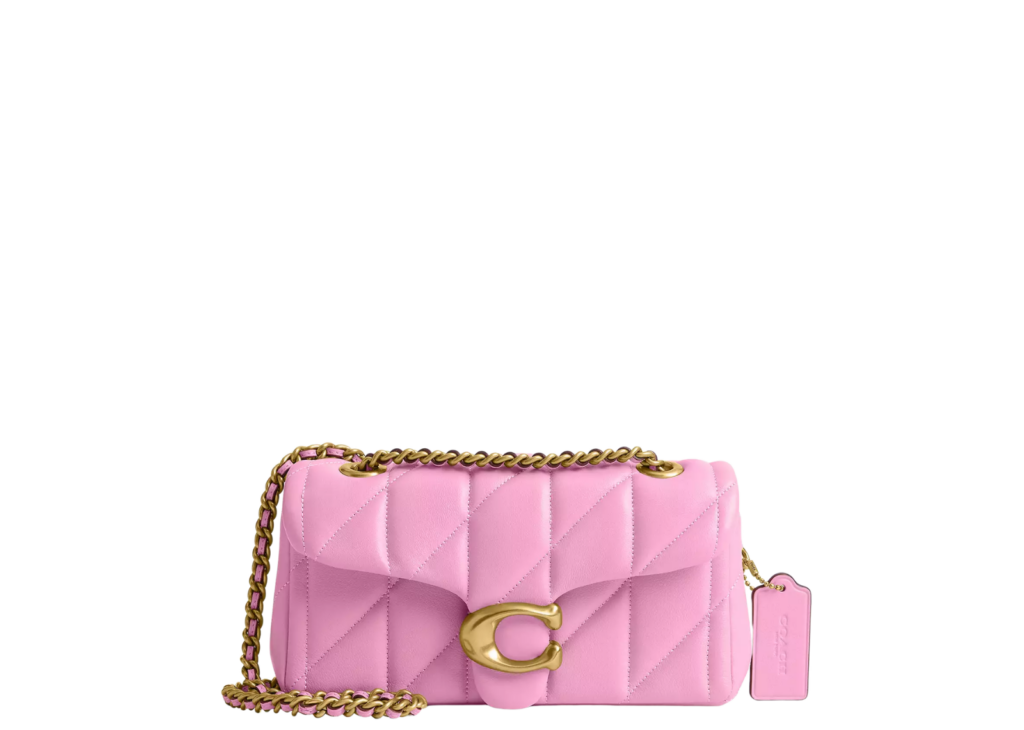 Coach Tabby Shoulder Bag 20 Pillow Quilting Brass/Flower Pink 6
