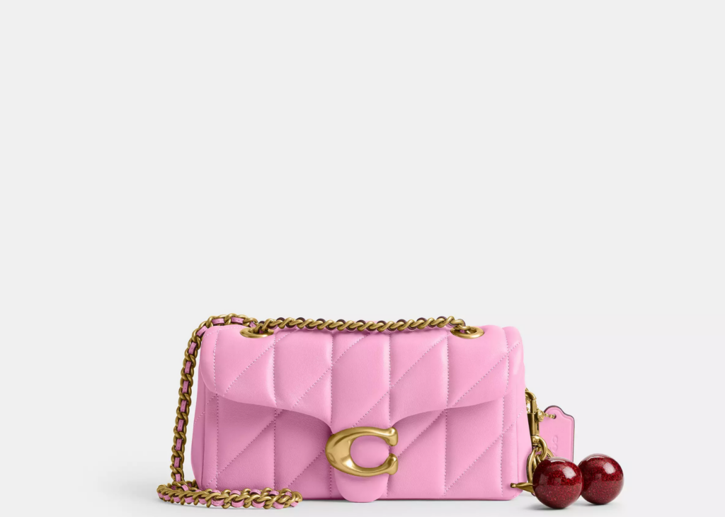 Coach Tabby Shoulder Bag 20 Pillow Quilting Brass/Flower Pink 9