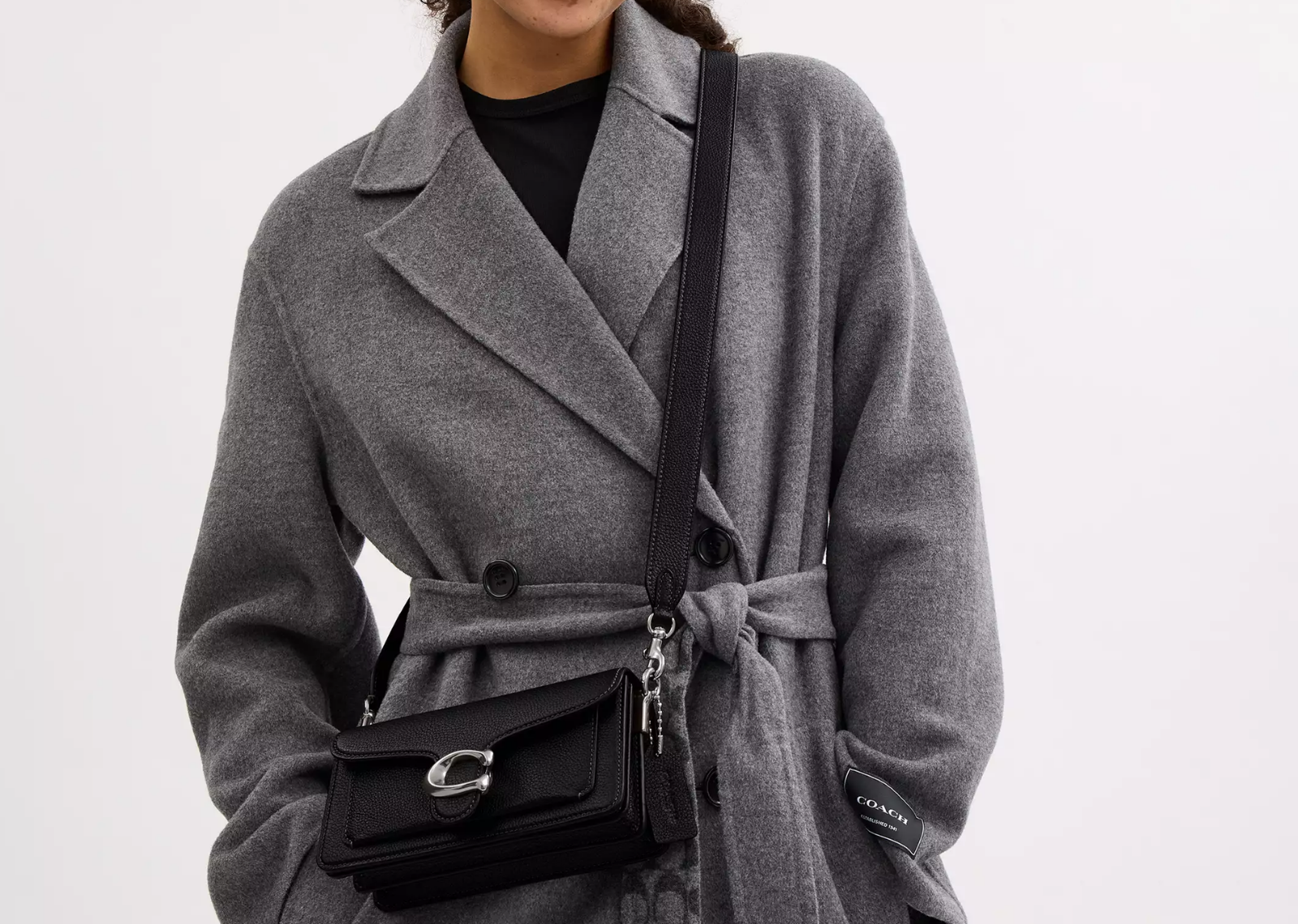 Coach Tabby Shoulder Bag 20 Silver/Black 5