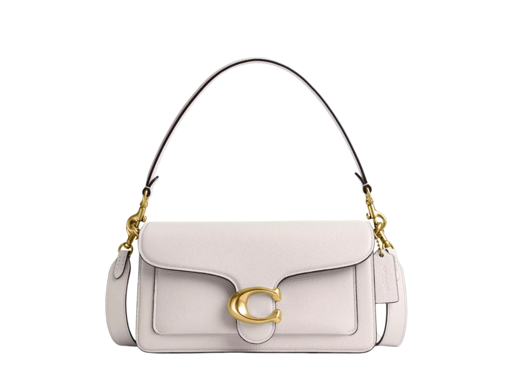 Coach Tabby Shoulder Bag 26 Brass/Chalk 6