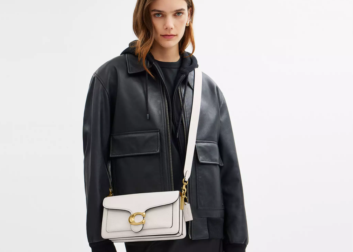 Coach Tabby Shoulder Bag 26 Brass/Chalk 5