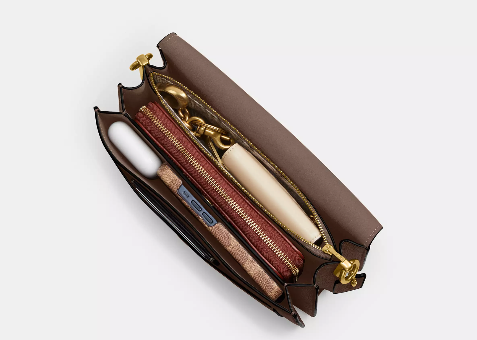 Coach Tabby Shoulder Bag 26 Brass/Dark Stone 4