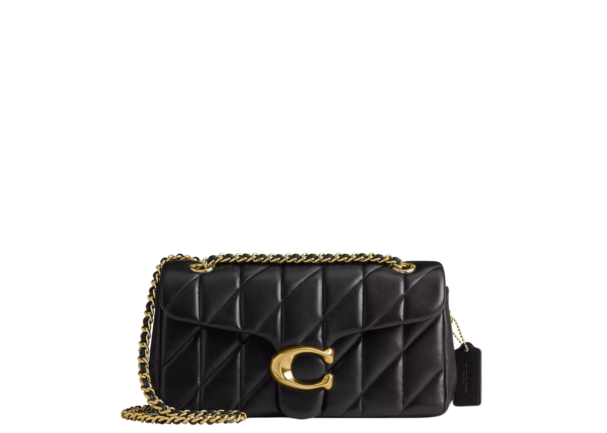 Coach Tabby Shoulder Bag 26 Pillow Quilting Brass/Black
