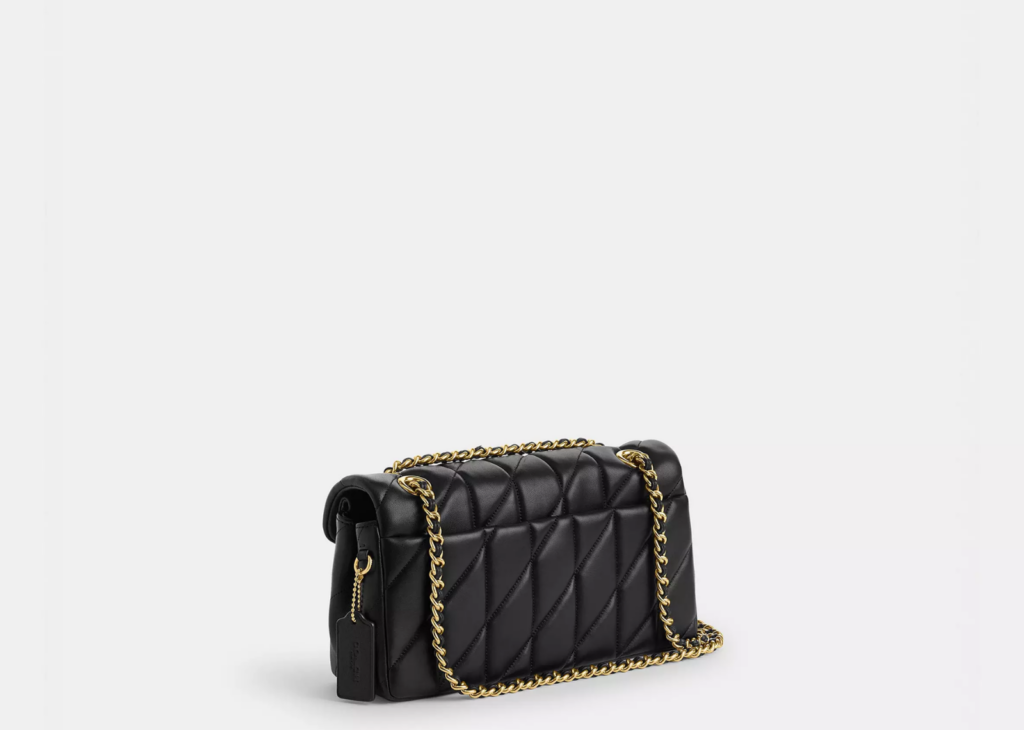 Coach Tabby Shoulder Bag 26 Pillow Quilting Brass/Black 7