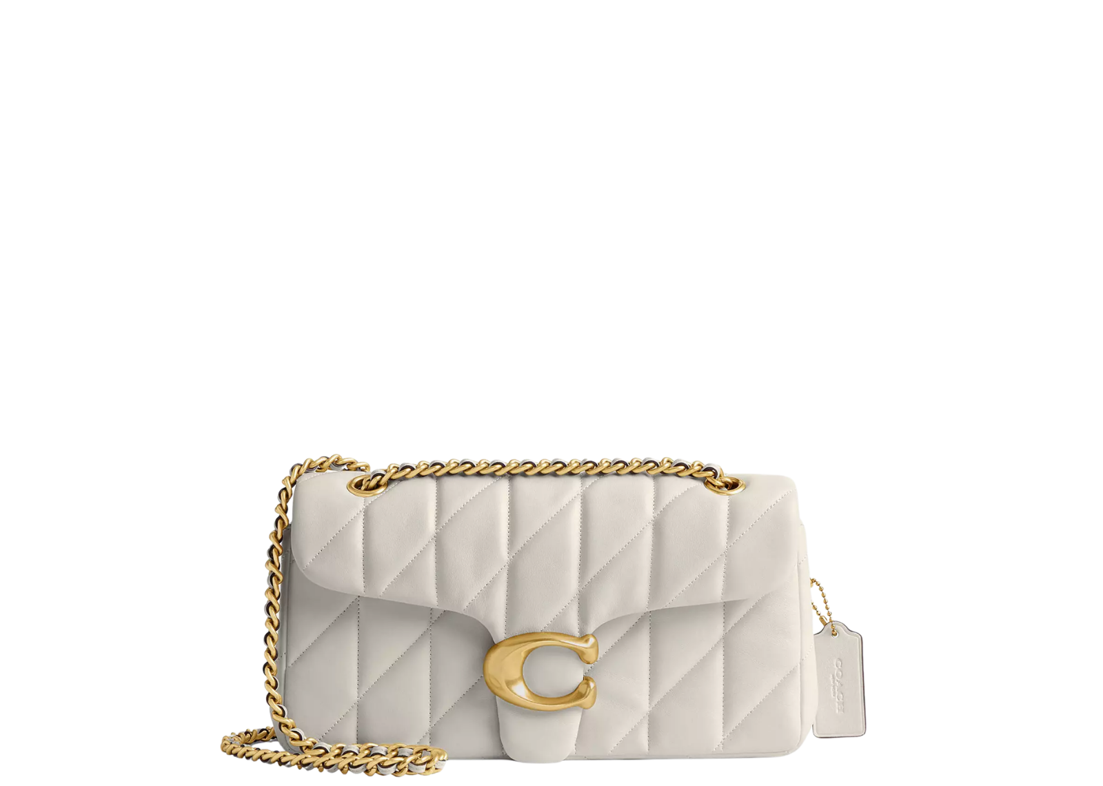 Coach Tabby Shoulder Bag 26 Pillow Quilting Brass/Chalk