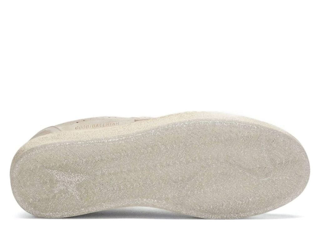 Golden Goose Ball Star Gray Suede Tone-on-Tone Star Silver Heel Tab (W) 10