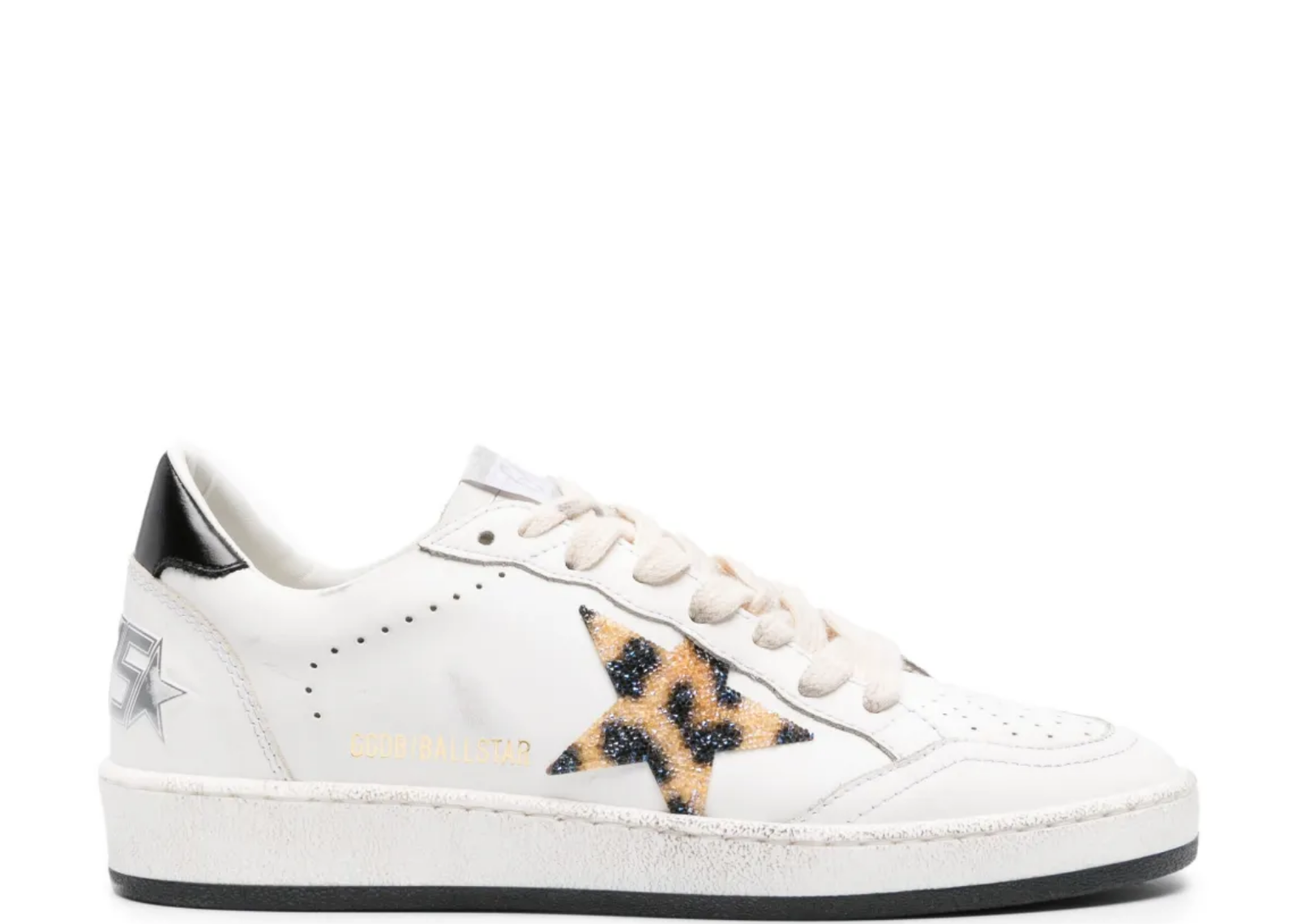 Golden Goose Ball Star Leopard Print Star Swarovski Crystals (W)