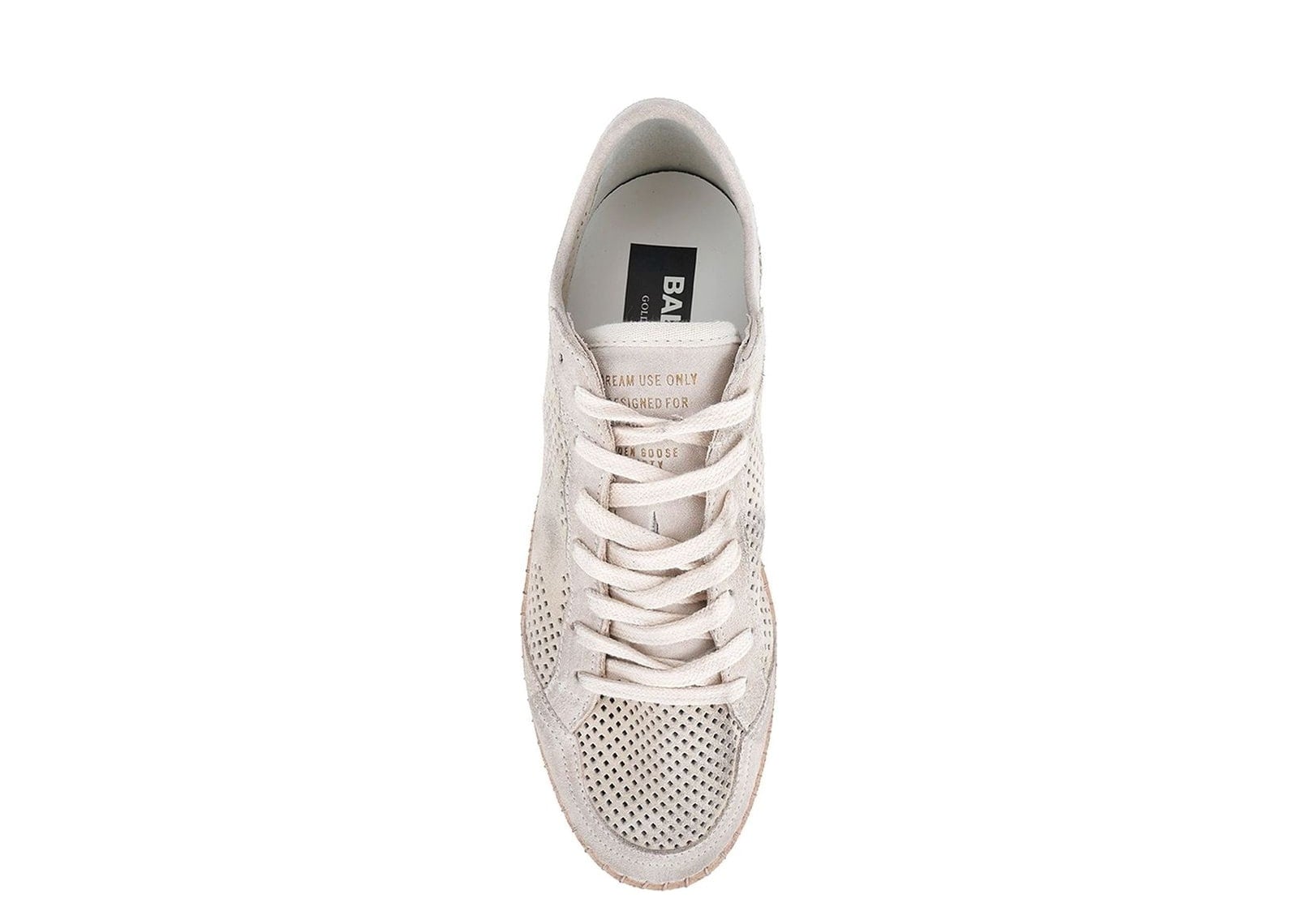 Golden Goose Ball Star Perforated Beige Suede Tone-on-Tone Star 5