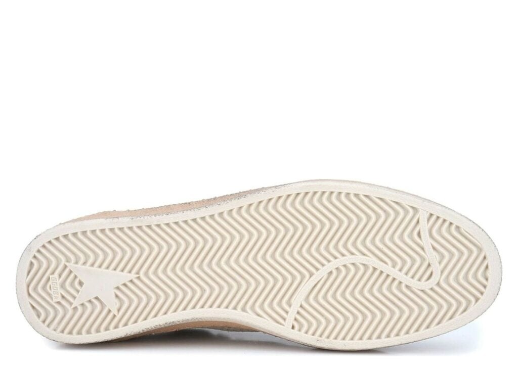 Golden Goose Ball Star Perforated Beige Suede Tone-on-Tone Star 12
