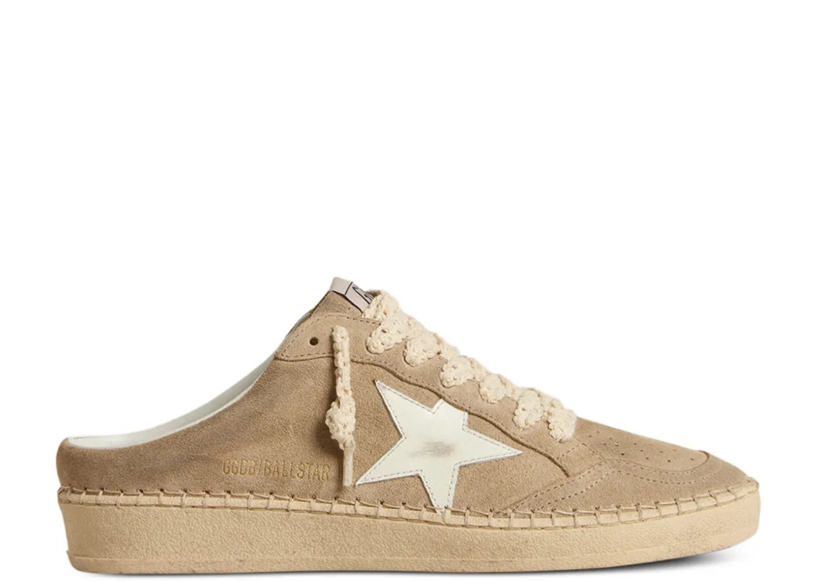 Golden Goose Ball Star Sabot Beige Suede White Leather Star (W)