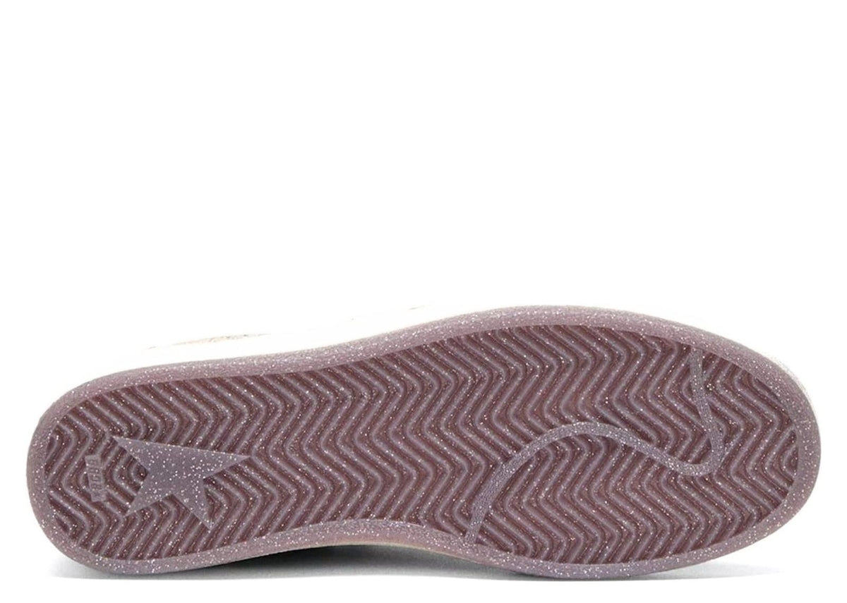Golden Goose Ball Star Taupe Suede Cream Star Pink Heel Tab (W) 5