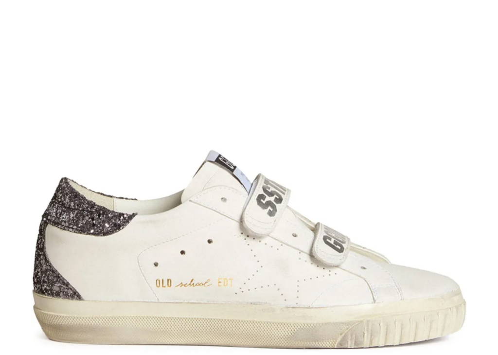 Golden Goose Bio-Based Old School Perforated Star Glitter Heel Tab (W) 4
