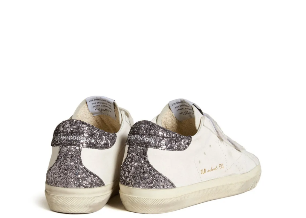 Golden Goose Bio-Based Old School Perforated Star Glitter Heel Tab (W) 6