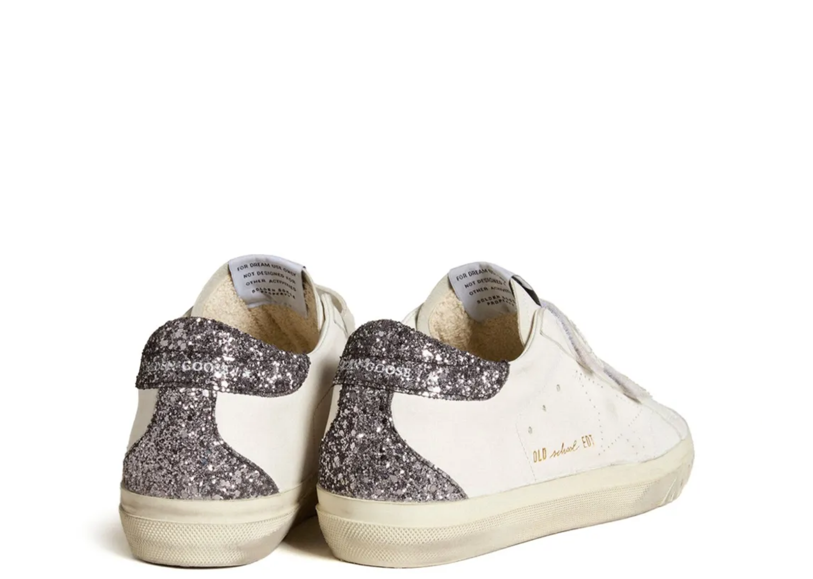 Golden Goose Bio-Based Old School Perforated Star Glitter Heel Tab (W) 3