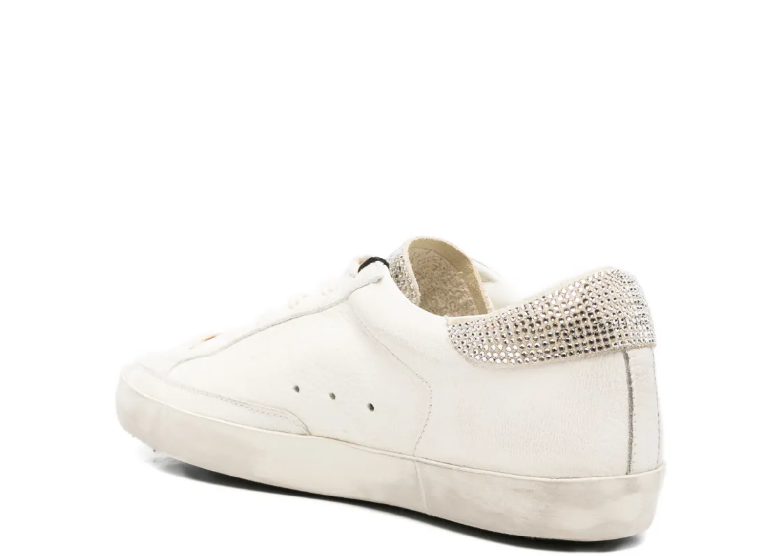 Golden Goose Super-Star Beige Swarovski Crystal Star (W) 3