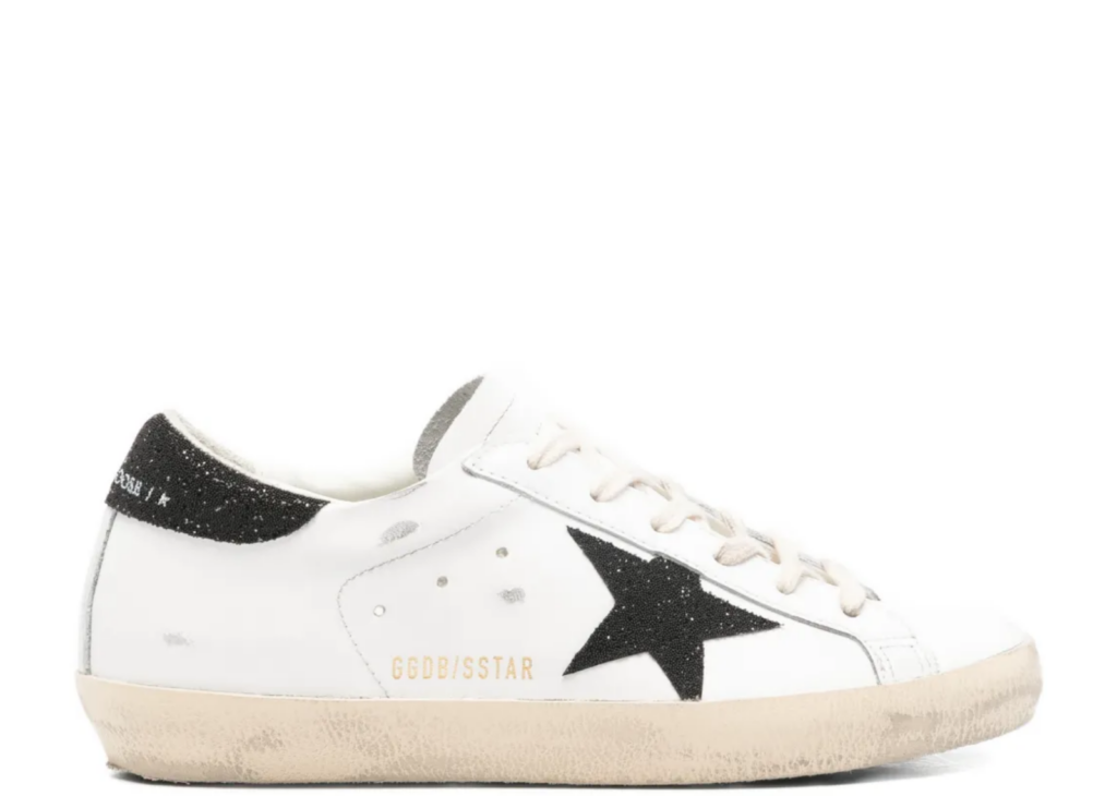Golden Goose Super-Star Black Swarovski Crystal Star Heel Tab (W) 4
