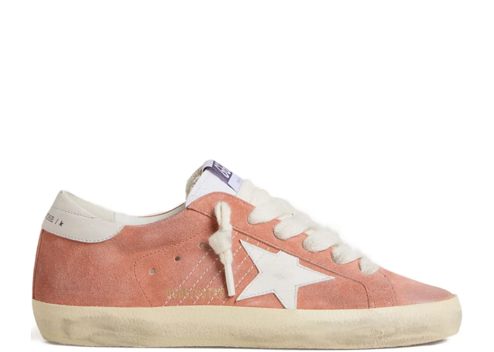 Golden Goose Super-Star Coral Suede White Leather Star (W)