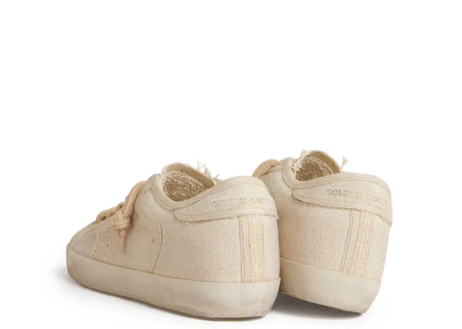 Golden Goose Super-Star Pearl Canvas Mesh Effect Star (W) 3