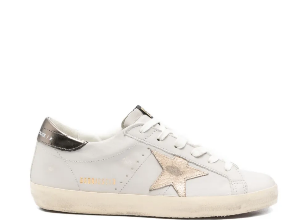 Golden Goose Super-Star Powder Light Blue Platinum Crackle Star (W) 4