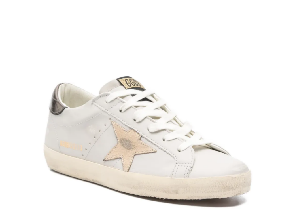 Golden Goose Super-Star Powder Light Blue Platinum Crackle Star (W) 5
