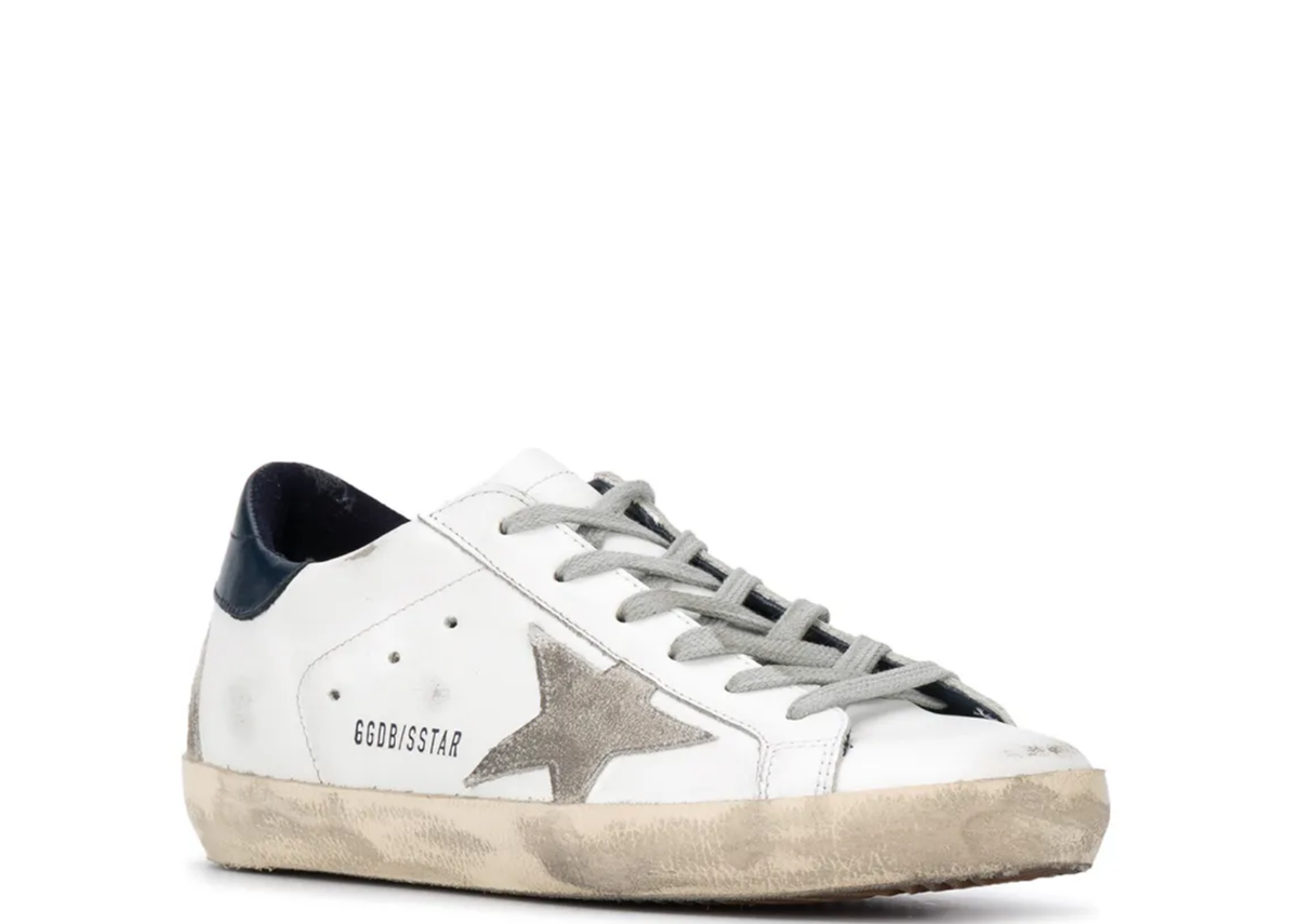 Golden Goose Super-Star Suede Star Blue Heel Tab (W) 2