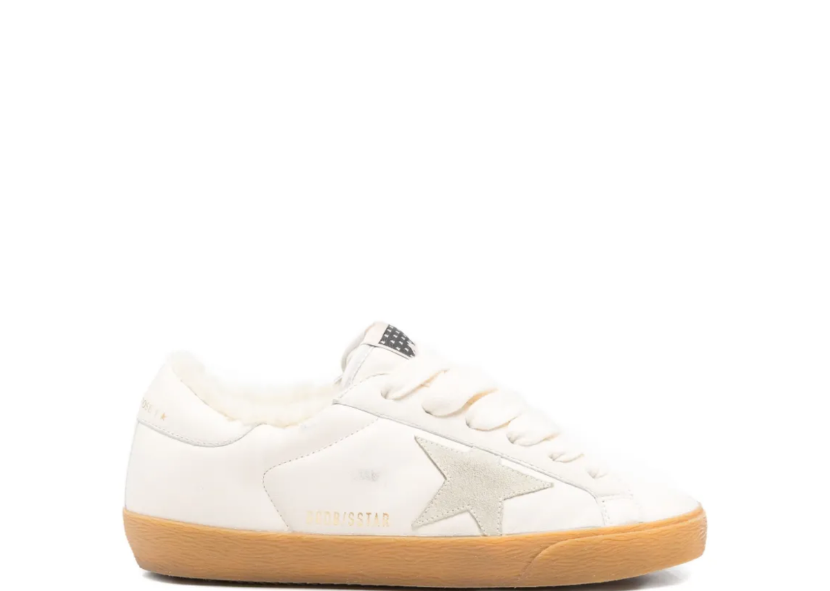 Golden Goose Super-Star White Nappa Suede Star Shearling Lining (W)