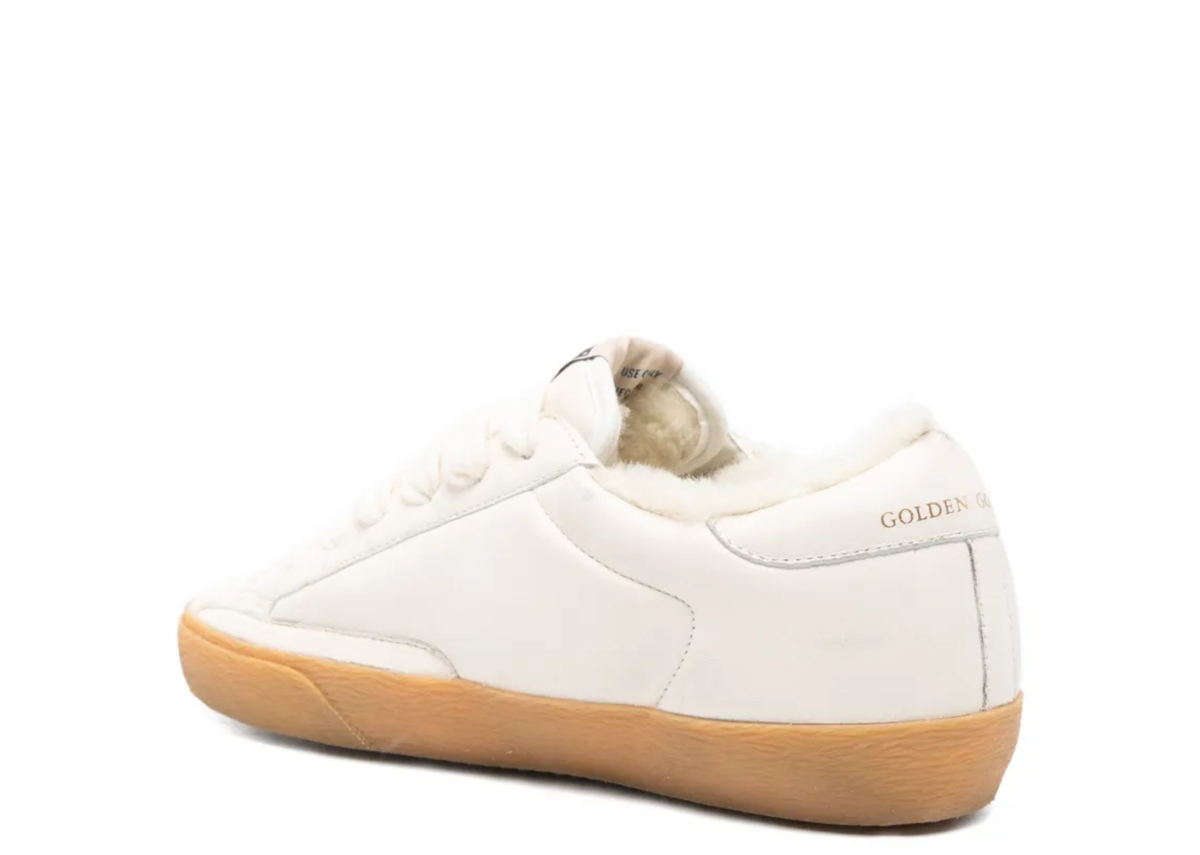 Golden Goose Super-Star White Nappa Suede Star Shearling Lining (W) 3