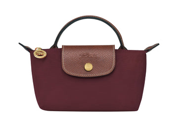 Longchamp Le Pliage Original Pouch With Handle 'Burgundy'