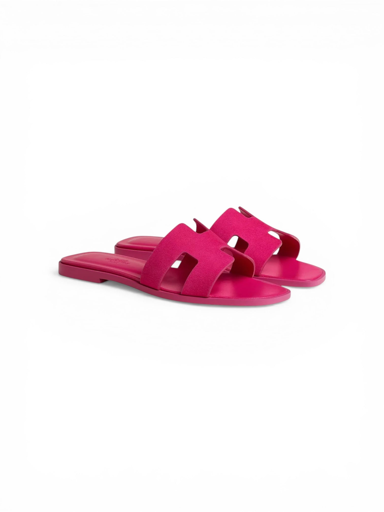 Sandalia Hermès Oran Piel de cabra Rosa Sakura