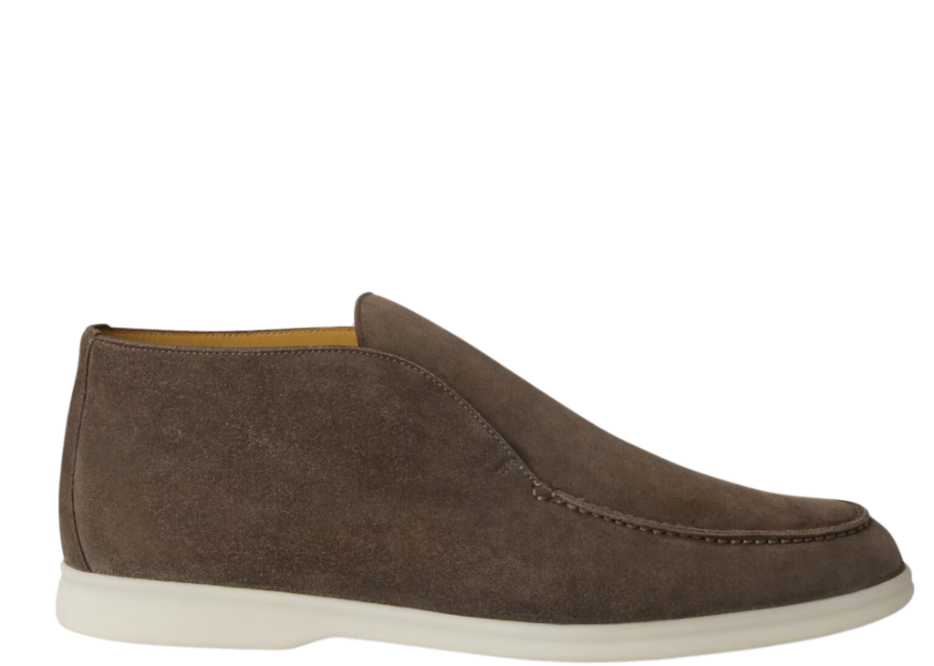 Loro Piana Open Walk Ankle Boot Suede Warm Gray 4