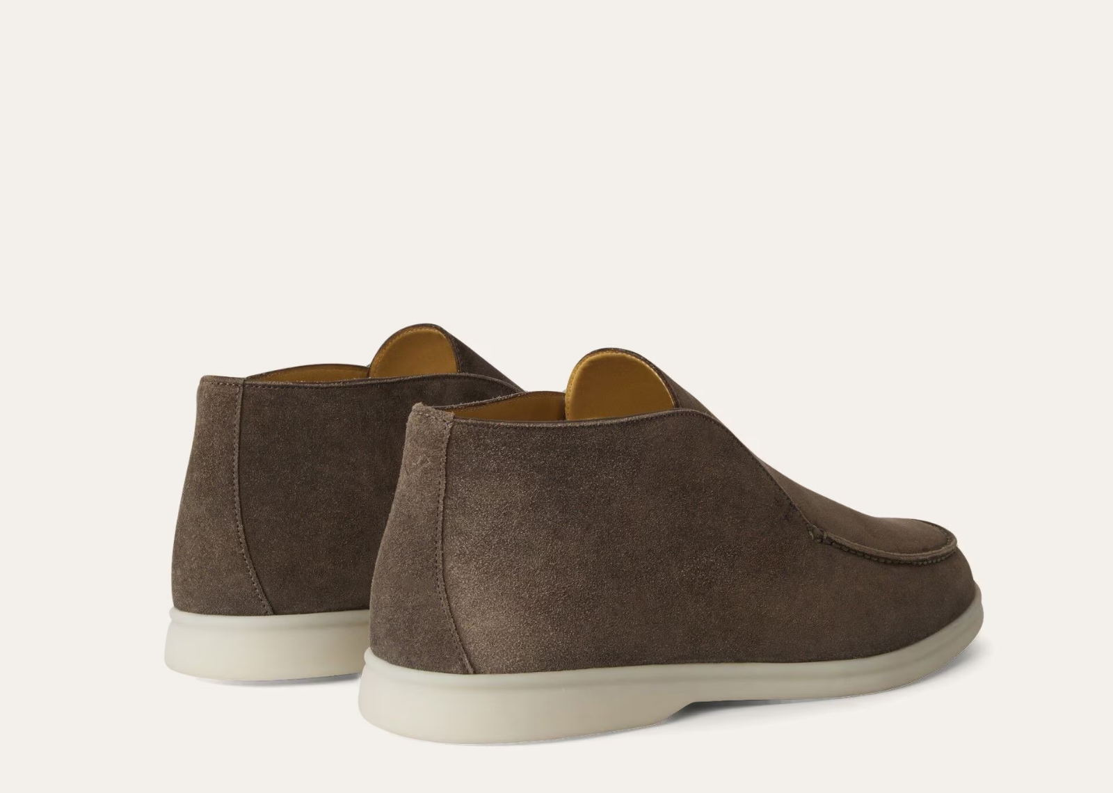 Loro Piana Open Walk Ankle Boot Suede Warm Gray 3