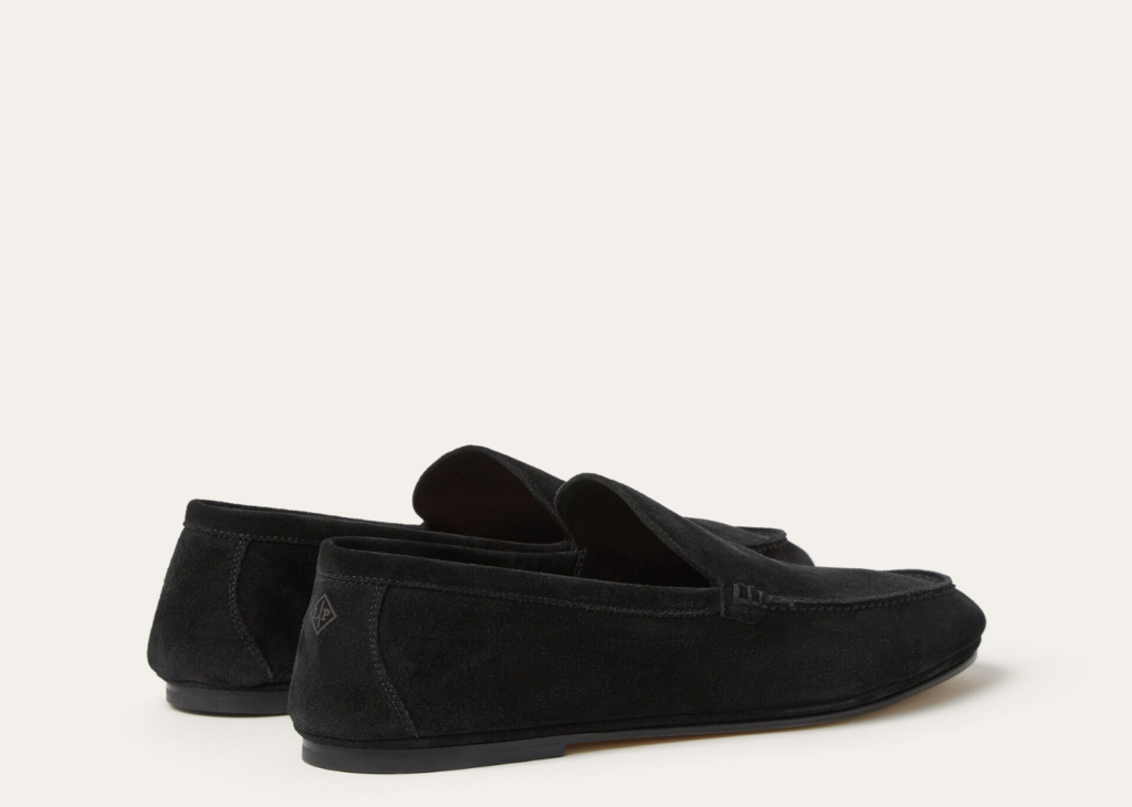 Loro Piana Summer Anton Walk Loafer Suede Black 8