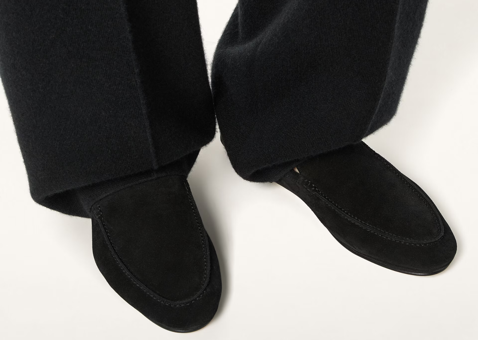 Loro Piana Summer Anton Walk Loafer Suede Black 5