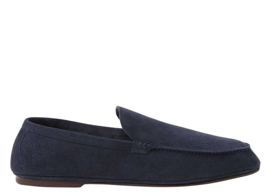 Loro Piana Summer Anton Walk Loafer Suede Dark Blue Abyss 6