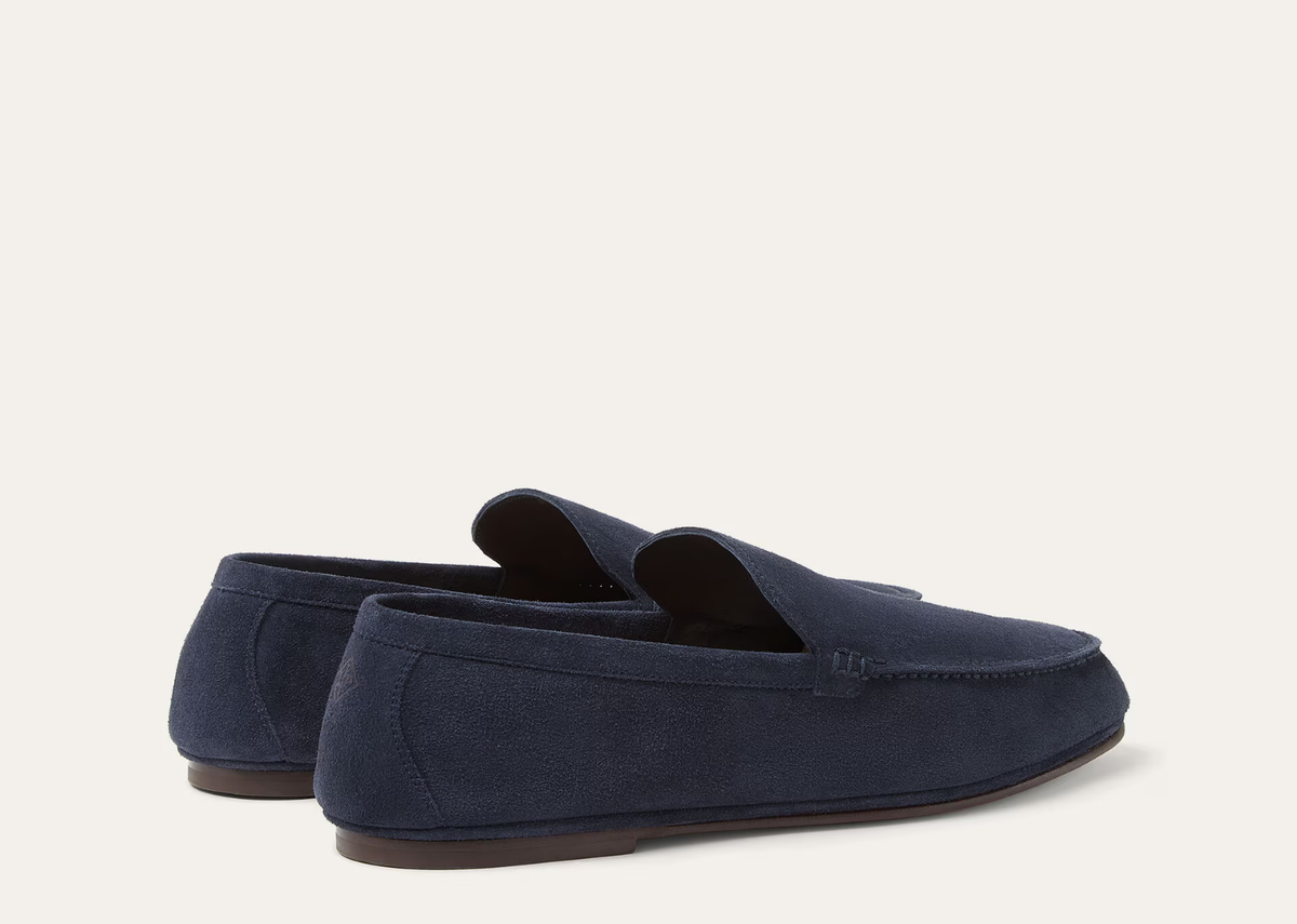 Loro Piana Summer Anton Walk Loafer Suede Dark Blue Abyss 3
