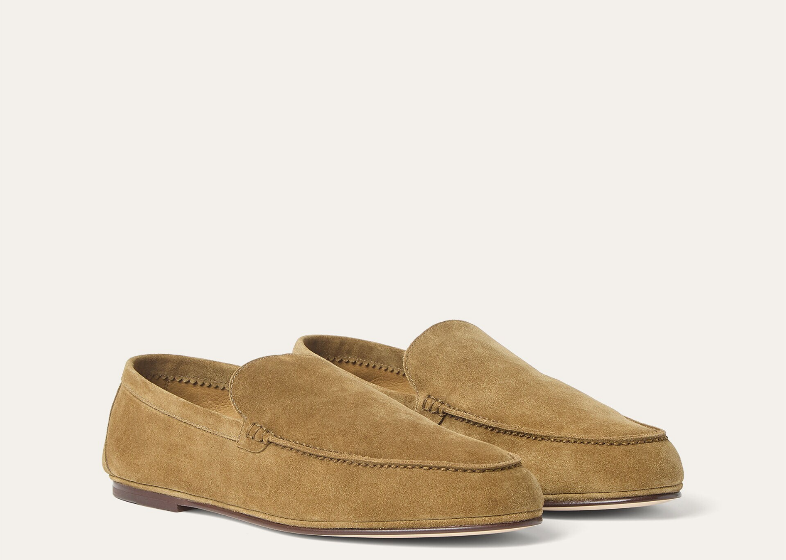 Loro Piana Summer Anton Walk Loafer Suede Savana Bark 2