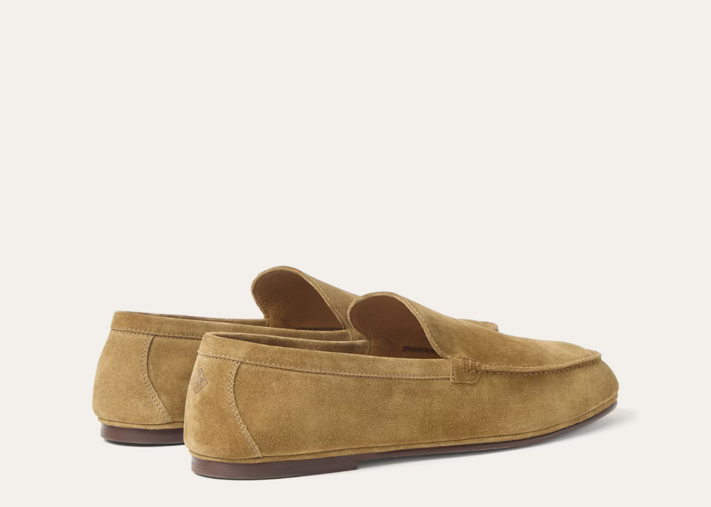 Loro Piana Summer Anton Walk Loafer Suede Savana Bark 8