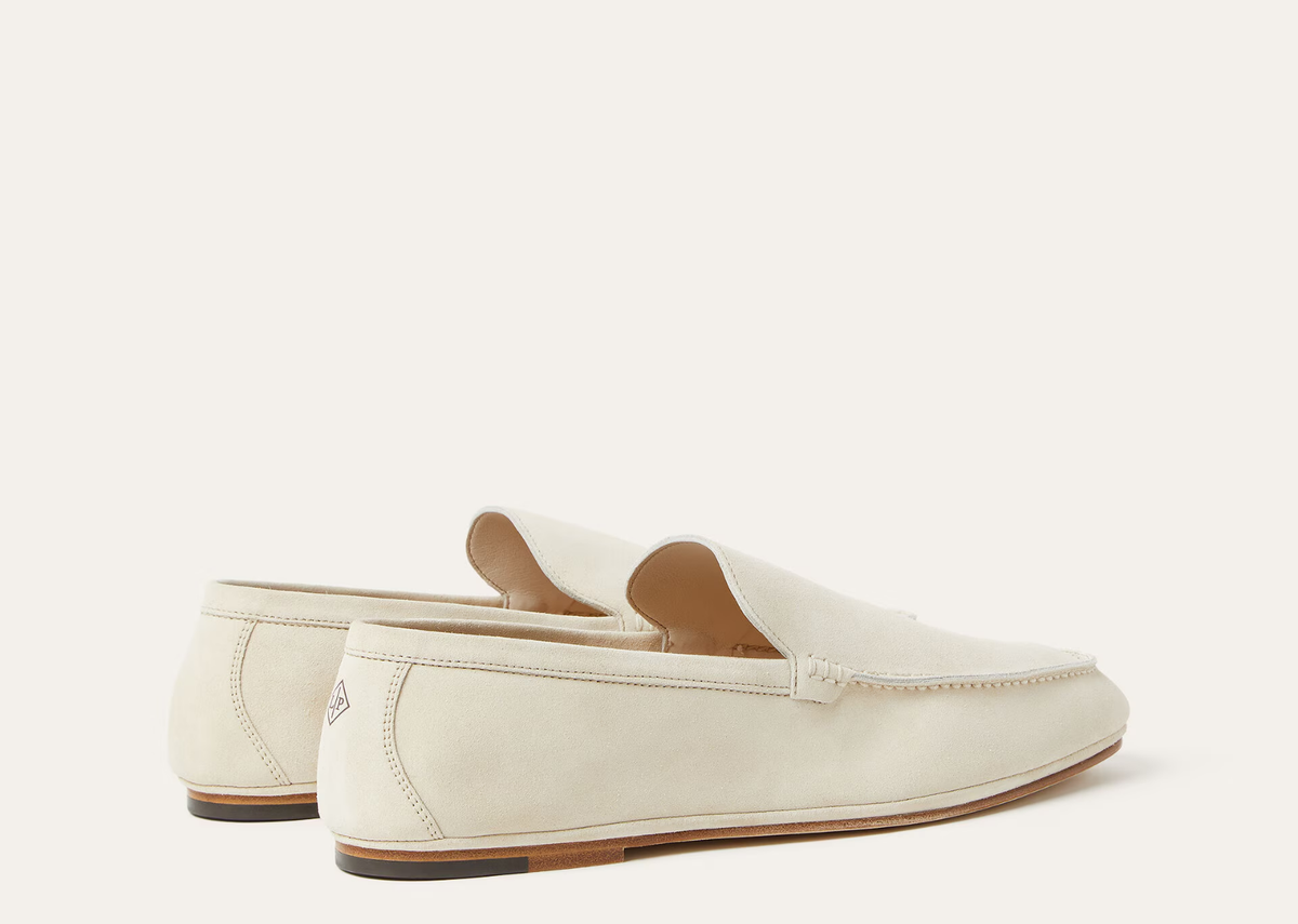 Loro Piana Summer Anton Walk Loafer Suede Yogurt 3