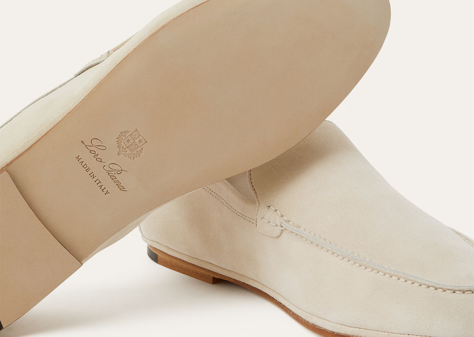 Loro Piana Summer Anton Walk Loafer Suede Yogurt 4