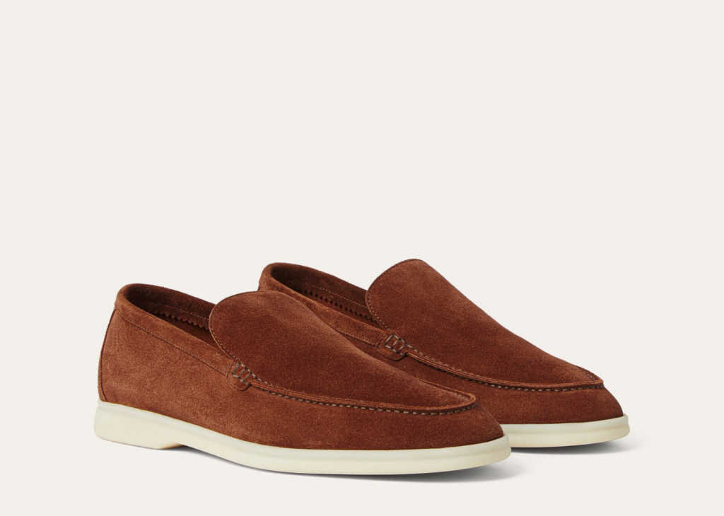 Loro Piana Summer Walk Loafer Suede Brown Whiskey 5